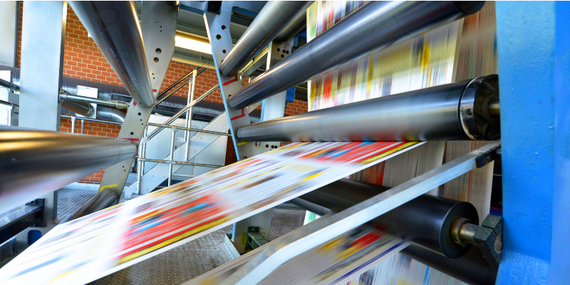 Printmaschine - Druckveredelung